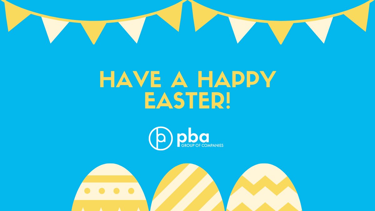 pba_group's tweet photo. We hope you have a #happyeaster! In observance of #GoodFriday our office is closed today. We will re-open on Monday. Enjoy your #longweekend! #PBAGroup #Easter #Easterweekend https://t.co/5ExskJLTRw