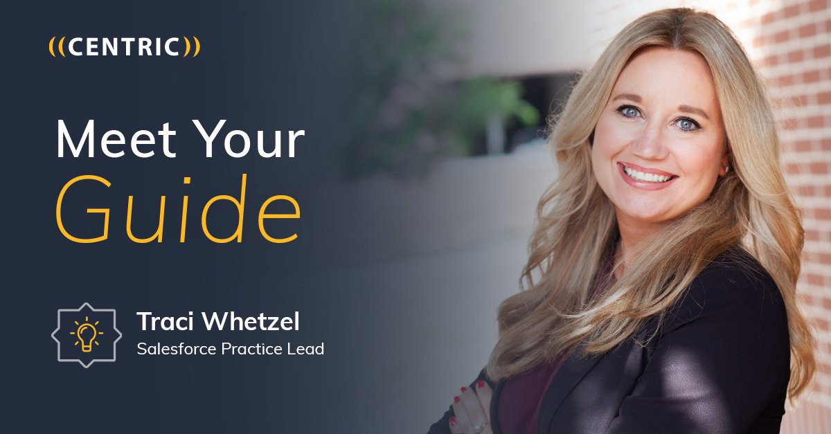 centric's tweet photo. “Whether it’s our work-life balance model or unmatched customer experiences, we aim to have happy employees and even happier clients.” - Salesforce Practice Lead Traci Whetzel https://t.co/zl0Cc2dlQv #MeetYourGuide https://t.co/YX0WOPabhb