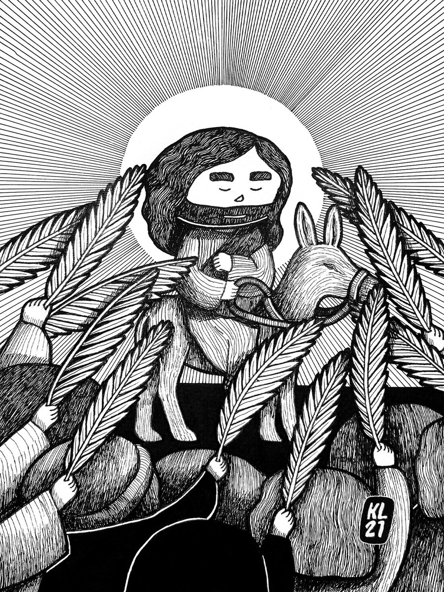 kenrey267's tweet photo. > "Palm Sunday" #doodle #doodleph #artph #designspiration #penandink #maartsy #kellyliwanagart #oneaday #goodvibes #oneartworkaday #lentenseason2021 #lent #Lent2021 https://t.co/4clVnL8OvP
