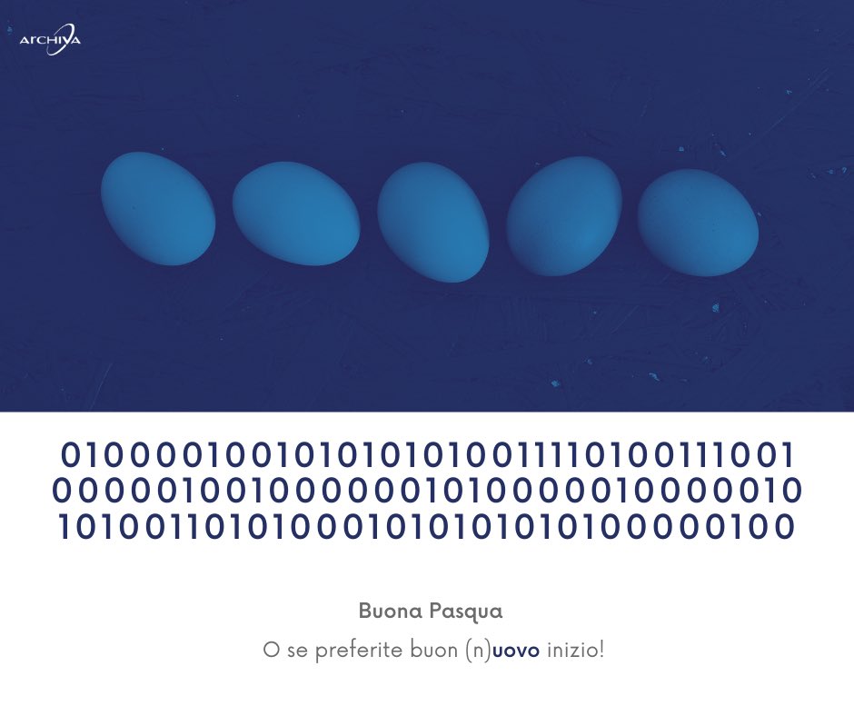 🐣 BUONA PASQUA DA ARCHIVA 

archivagroup.it/2021/04/01/buo…

#Archiva #BuonaPasqua