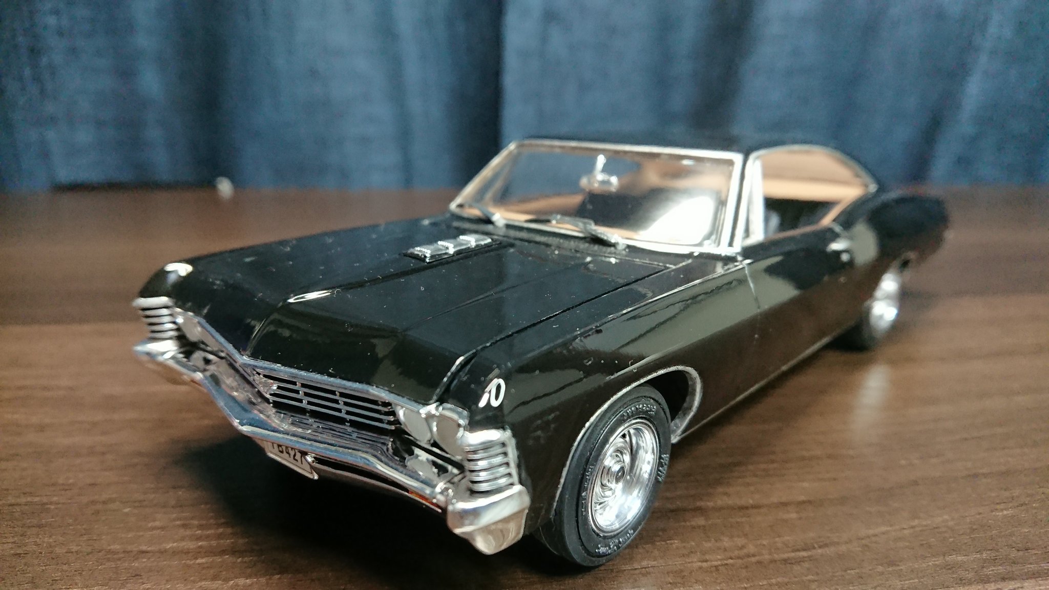 マコタロウ Amt 1 25 コルベット 1967 インパラ 筆塗り 車のキットは洋画や洋ドラに登場してくる車 を中心にストックコレクションしてきました インパラ1967はドラマ スーパーナチュラル でサム Amp ディーンの愛車 残念なが４ドアのキットを長年探して