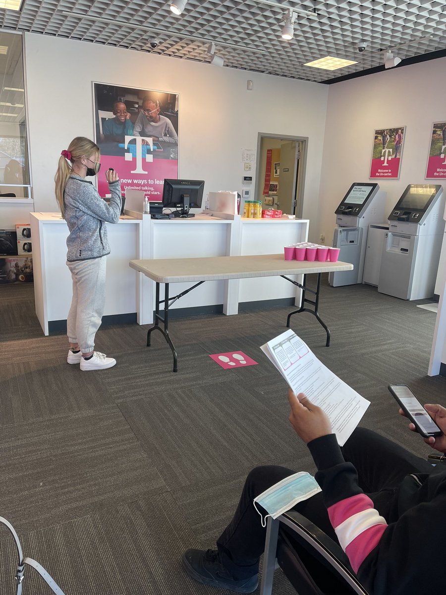 Low key love our monthly meetings! Brought in breakfast for the team to say thank you for all the hard work they put in last month, then we played Magenta not beer Pong to win prizes for their TVision sales last month!