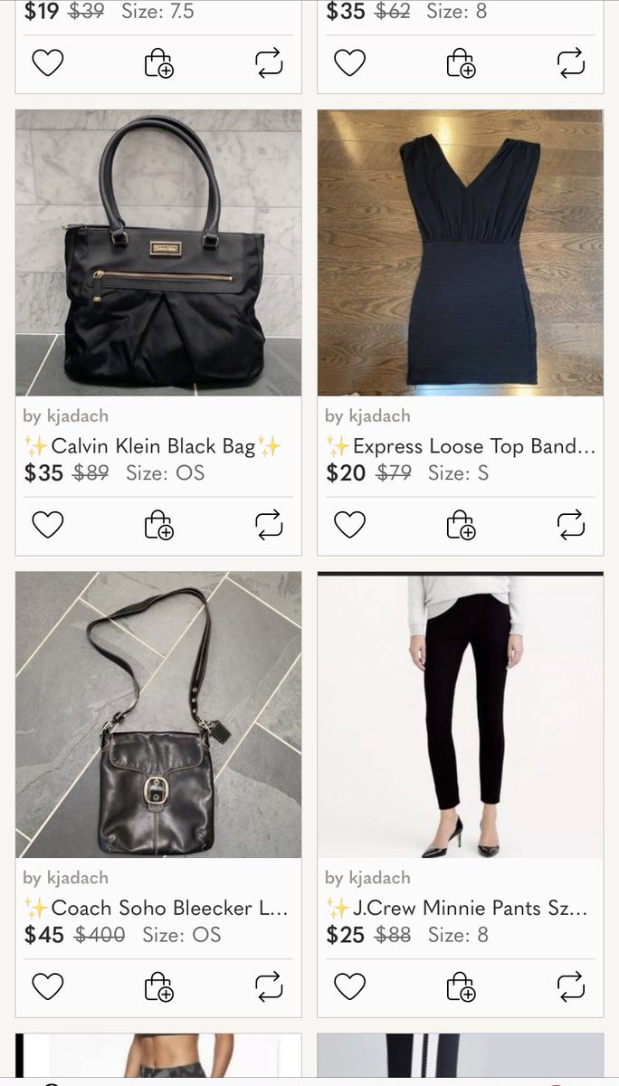KjPosh's tweet photo. Looking for a purse? Perhaps a pair of designer jeans at a great price? Find all that and more in my closet!https://t.co/kwreDitN8y https://t.co/jAzEx6MNyJ