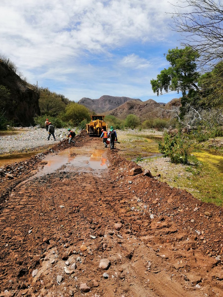 Start of the construction for the road upgrade for the Sonora #lithium project to allow heavy equipment deliveries to site
