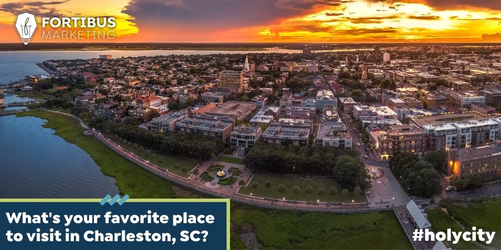 FortibusCHS's tweet photo. What’s your favorite place to visit in #CharlestonSC? 🤷🏼‍♂

#FortibusMarketing #Marketing #Fortibus #ExploreCharleston #digitalmarketing #local #holycity https://t.co/XHNQKS8QzQ