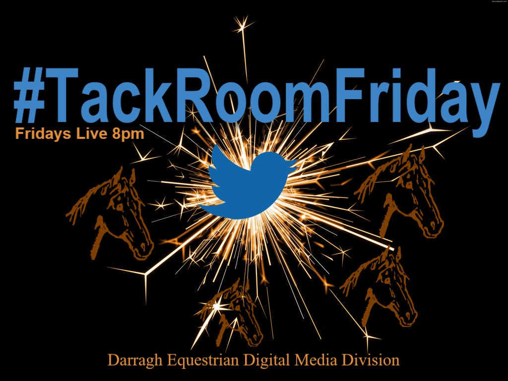 tackroomfriday's tweet photo. We're live in the Tack Room in an hour for an hour. Pop in and say hi. Join the chats at hashtag #tackroomfriday for all things equine. Share your stories, pics, products, advice and we've our weekly #tophorsetweets from across the week. #ShowJumpingHour #Horses https://t.co/lNvF4xQqxR
