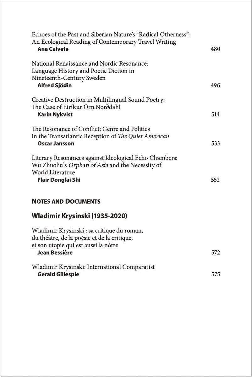 It's finally here! <a href="/ProjectMUSE/">Project MUSE</a> - Canadian Review of #ComparativeLiterature / Revue Canadienne de #LittératureComparée: Special Issue: #CulturalResonance &amp; #EchoChamber of #Reading. <a href="/aixi_mo/">Astrid Møller-Olsen, Dr. 艾喜 🐸</a> <a href="/lachapot/">Laura Alice Chapot</a> #HappyEaster! 😊😊😊 muse.jhu.edu/issue/44208#.Y….