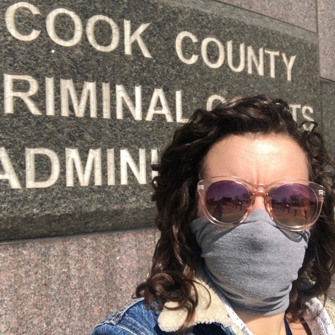 Many reporters took the risk of covering court hearings and other important developments in criminal justice. Here are <a href="/crepeau/">Megan Crepeau</a> and @annie1221 doing what they do.