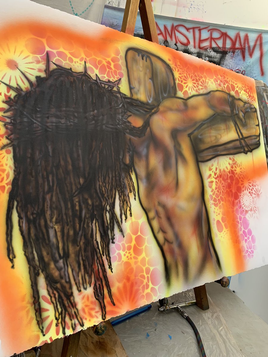 shirtkingphade's tweet photo. It is finished Art by #kingphade #phade #jesus https://t.co/iV6UUnLVZi