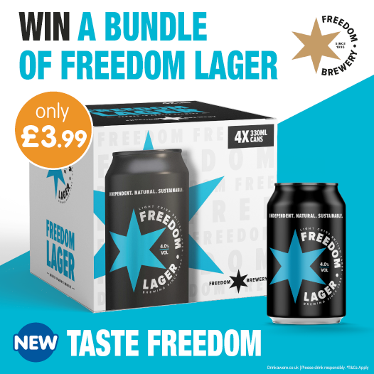 bmstores's tweet photo. 🍺#COMPETITION TIME🍺
We've teamed with @FreedomBrewery to celebrate the launch of their new lager in stores!
We're giving away a chance to #WIN a bundle of #FreedomLager to ONE lucky winner-for a chance to WIN, simply FLW/RT/COMMENT WHO you'd share these with!
Ends 9am 6/4/21 https://t.co/uzrKRkqzs3