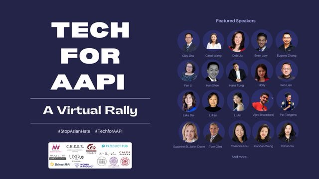 So grateful that <a href="/Evan_Low/">Evan Low</a> agreed to join our #TechforAAPI virtual rally tonight. A huge change of my life after the pandemic has been becoming civically engaged ONLINE. Horrific things broke my heart even more so in quarantine:( RSVP to #StopAsianHate bit.ly/Tech4AAPI