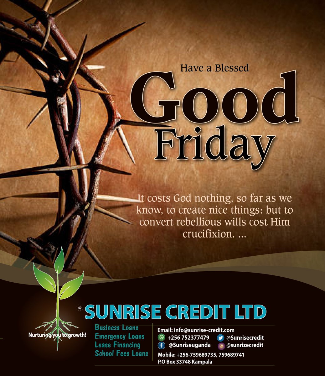 SunriseCredit's tweet photo. A blessed good Friday. https://t.co/Br4PwA6BlX