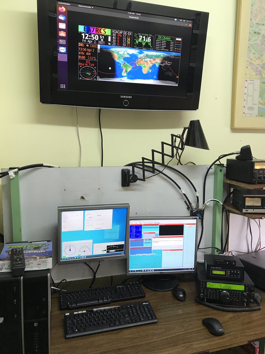 EA7RCS's tweet photo. Hoy se han realizado trabajos de mejora en la estación para transmisiones tanto en remoto como presenciales. #hamr #hamradio #radioaficionados #cnf2021 #eartty @dxlog4contest https://t.co/RWnN3pK1uS