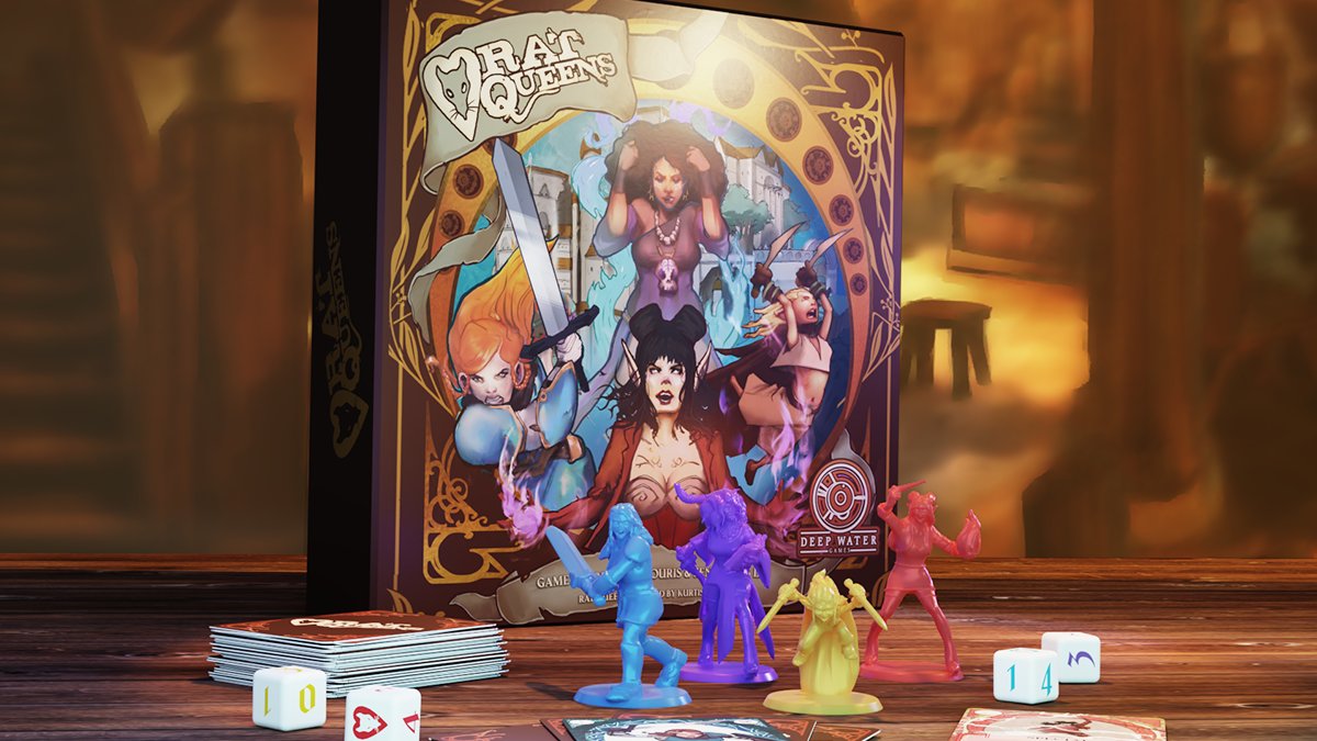 Here's an exclusive peek at @DeepWaterGames' Braga expansion for the Rat Queens: To the Slaughter board game trib.al/kr0BQia