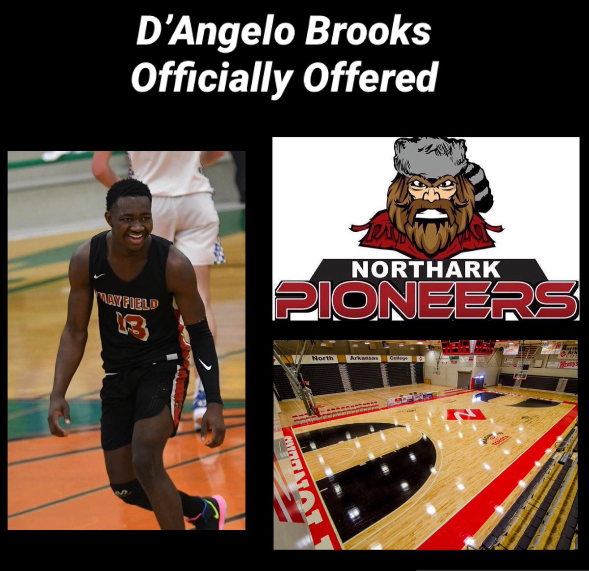 Payton Croft (@coach_croft12) on Twitter photo Letโs Go <a href="/MayfieldCards/">Mayfield Cardinals Basketball</a>!!!Congrats to <a href="/BrooksDlow/">Dlow Brooks</a> on his offer to <a href="/PioneerTeams/">Northark Athletics</a>! Thank you to <a href="/CoachJRHunter/">Jordan Hunter</a> and <a href="/shunterbball/">Steven K. Hunter</a> for giving him this opportunity! #GoPioneers ๐ดโซ๏ธ Letโs Go <a href="/MayfieldCards/">Mayfield Cardinals Basketball</a>!!!Congrats to <a href="/BrooksDlow/">Dlow Brooks</a> on his offer to <a href="/PioneerTeams/">Northark Athletics</a>! Thank you to <a href="/CoachJRHunter/">Jordan Hunter</a> and <a href="/shunterbball/">Steven K. Hunter</a> for giving him this opportunity! #GoPioneers ๐ดโซ๏ธ