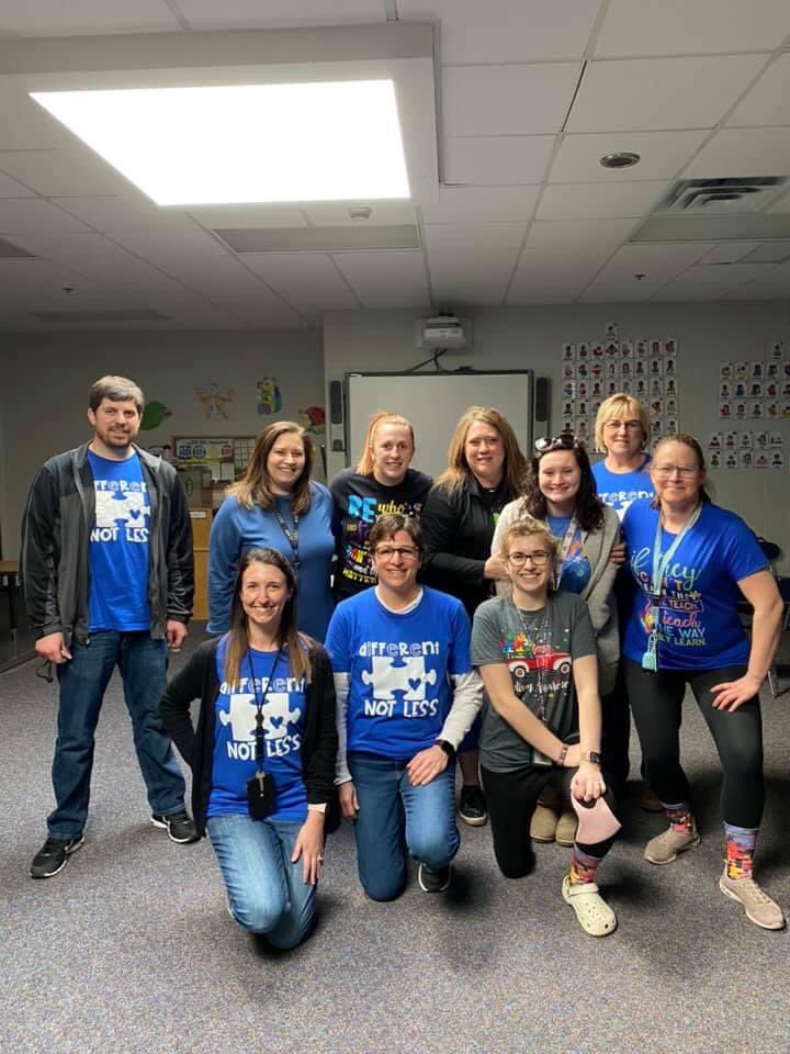 BrookeKeller20's tweet photo. Supporting our students and families by bringing awareness to Autism. #AutismAcceptanceMonth #AutismAcceptance #AutismAwarenessDay #EGFPride https://t.co/qgL6t7SFw9