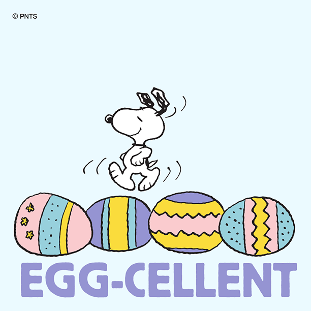 Snoopy's tweet photo. Have an egg-cellent day! https://t.co/trMBi9l82L