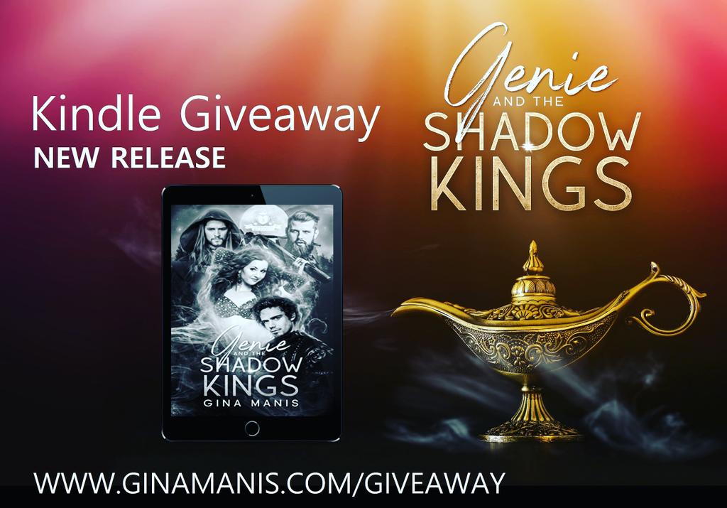 GinaManis5's tweet photo. ENTER NOW FOR THE KINDLE GIVEWAWAY!
https://t.co/bYihQ4Ee37
Find out all about Genie and the Shadow Kings.
Join the party at Gina's Elemental Reverse Harem 
#reverseharem #ContestAlert #mustread #bookgiveaway #fantasyromance https://t.co/2eZcqF6mai