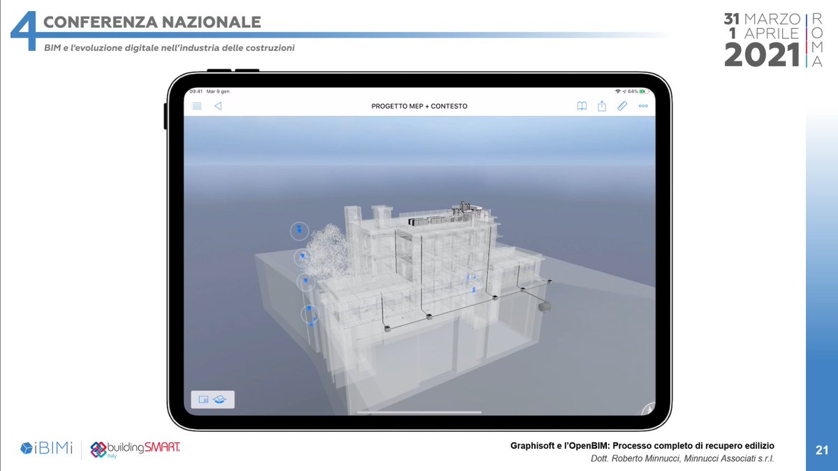 MinnucciSRL's tweet photo. Ieri la Minnucci Associati ha partecipato alla 4° Conferenza Nazionale organizzata da @I_BiM_I con l'intervento "@GRAPHISOFTit e l’OpenBIM:Processo completo di recupero edilizio"presentando il progetto esecutivo per il recupero di una palazzina per uffici. https://t.co/F5tu6M2KTY https://t.co/544rIvTMz4