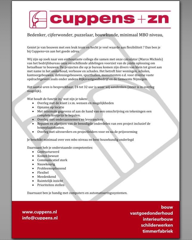 Wie komt ons versterken als calculator?