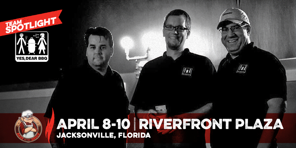 BossFestival's tweet photo. Introducing @yesdearbbq of Savannah, GA! The team is led by Frank Neagle, Chad Warner and Scott Swenson &amp; started competing in 2011. Since then, they have gone on to win the Georgia BBQ Championship Team of the Year (2017) and has also released a line of BBQ sauces! https://t.co/t7mnLrrxxP
