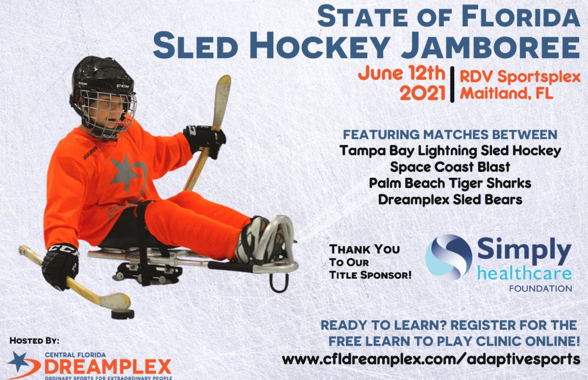 State of Florida Sled Hockey Jamboree! Learn more... conta.cc/3vS7Z6f