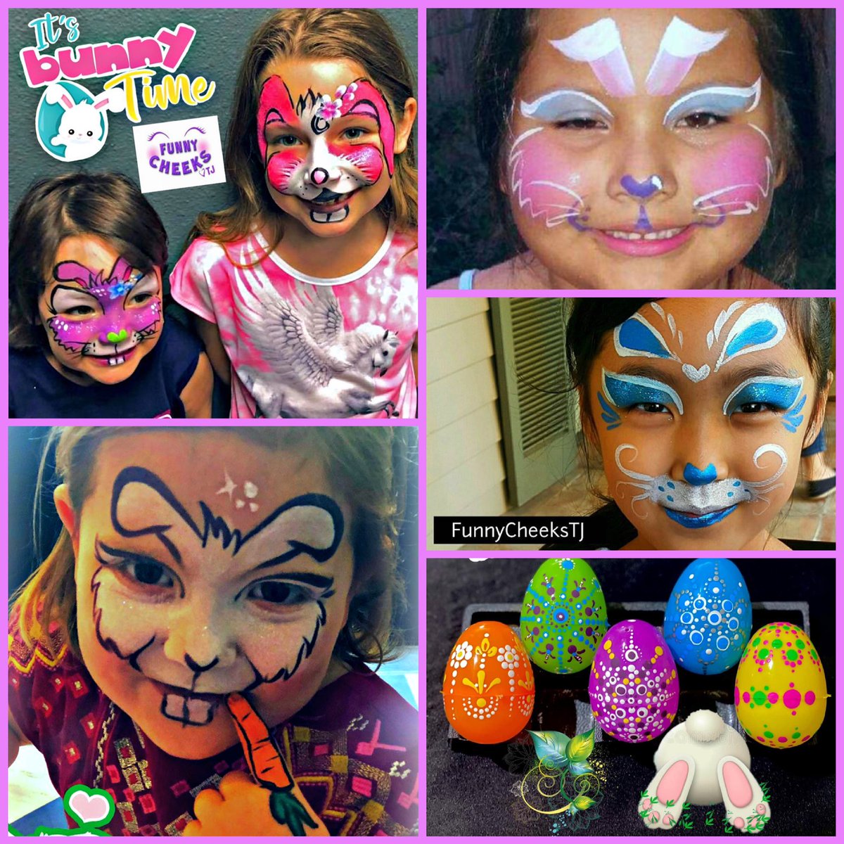 FunnyCheeksTJ's tweet photo. #HappyFriday 
It’s Bunny Face Weekend.🐰🥚🎉
#bunnyfacepaint #bunnyface #easterfacepainting 

#funnycheeksdallas #funnycheekstj #egghunt #facepaint #facepainting #facepainter #bunnyhop #kidsfacepaint #ilovefaceainting #giglife #facepintinglife #dallasfacepainter #dfwfacepainter https://t.co/E9qgxc7KNm