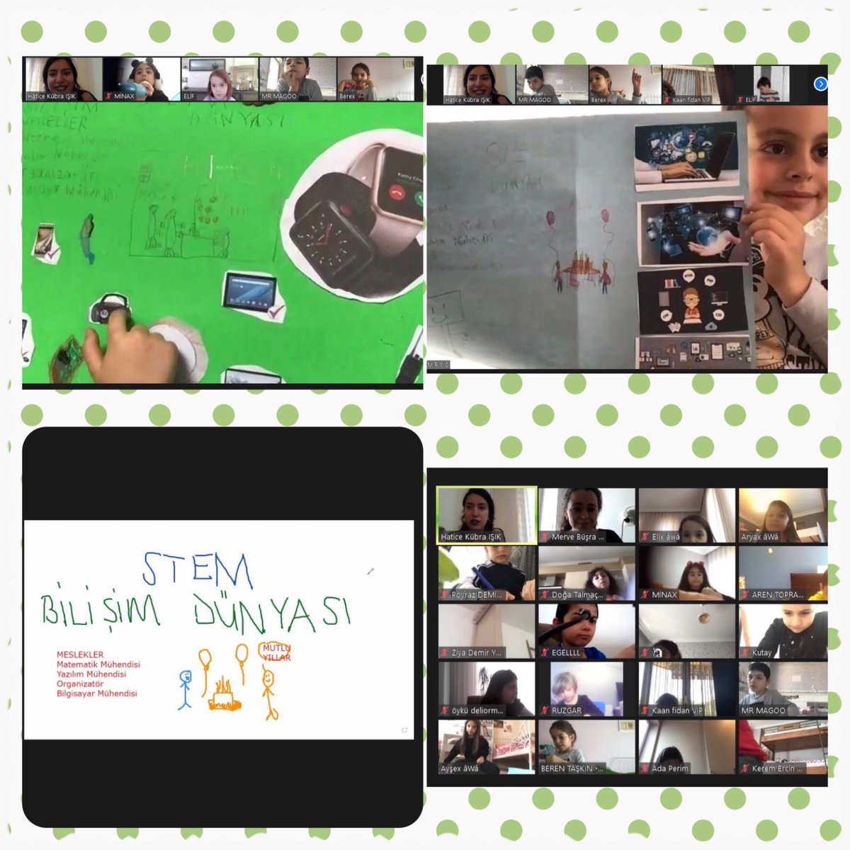 gulerpeksen1's tweet photo. 1. sınıf öğrencilerimiz #STEMJunior dersinde “Bilişim Dünyası” Teması kapsamında ScratchJr uygulamaları ile yaptıkları çalışmaların posterlerini hazırladı.👏🏼🥰🌸#STEMGelecektir @ErkenCocukluk @SencerCorlu @benaykaragz @cuneytd1 @mserhankal @cihatarslan17 @PelinKizkun @bkcekmekoy https://t.co/mCNTEqTmNq