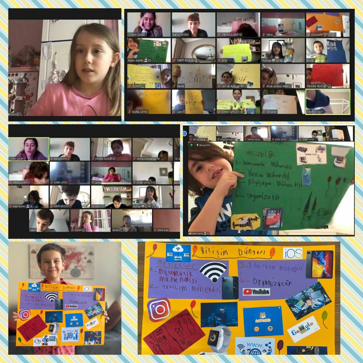 gulerpeksen1's tweet photo. 1. sınıf öğrencilerimiz #STEMJunior dersinde “Bilişim Dünyası” Teması kapsamında ScratchJr uygulamaları ile yaptıkları çalışmaların posterlerini hazırladı.👏🏼🥰🌸#STEMGelecektir @ErkenCocukluk @SencerCorlu @benaykaragz @cuneytd1 @mserhankal @cihatarslan17 @PelinKizkun @bkcekmekoy https://t.co/mCNTEqTmNq