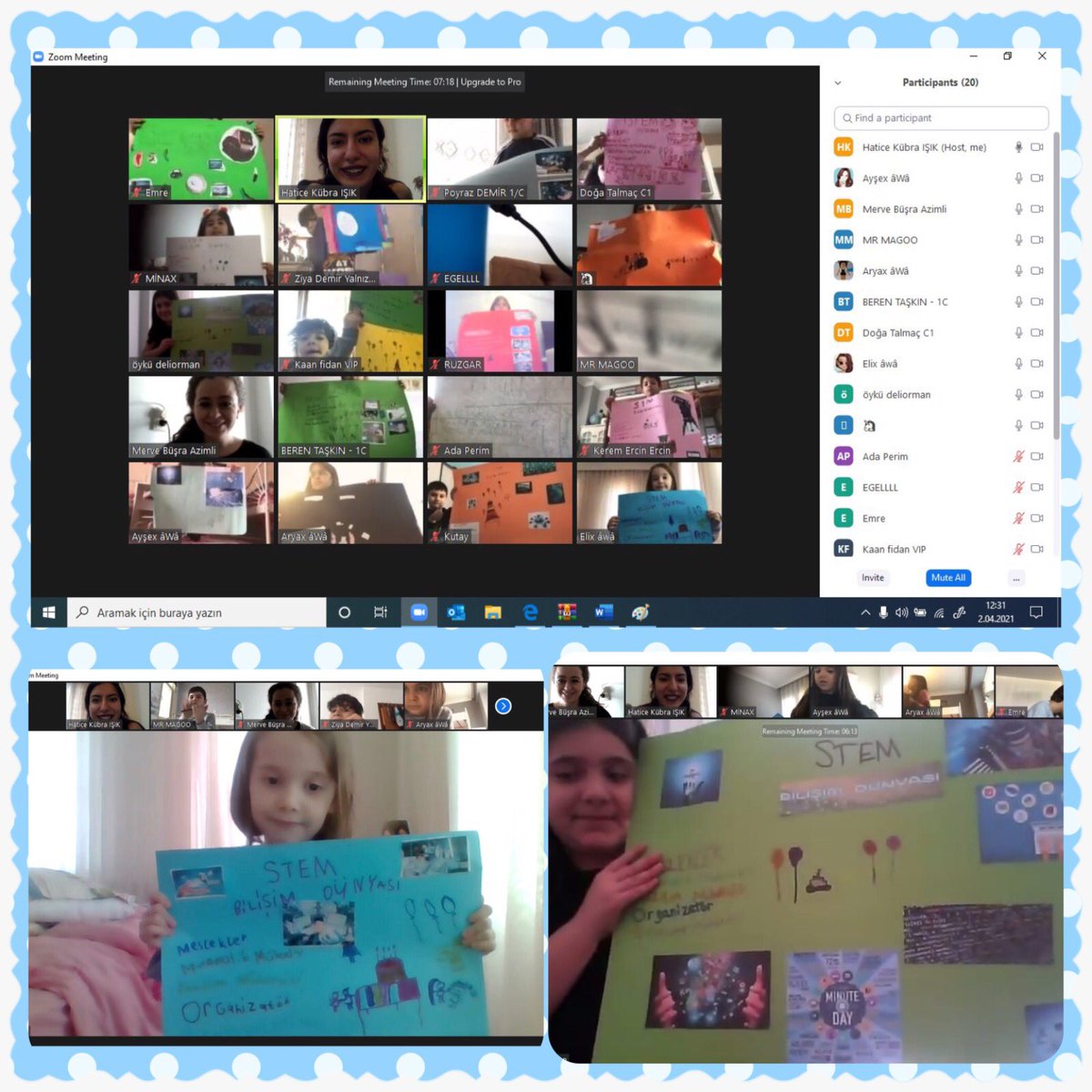 gulerpeksen1's tweet photo. 1. sınıf öğrencilerimiz #STEMJunior dersinde “Bilişim Dünyası” Teması kapsamında ScratchJr uygulamaları ile yaptıkları çalışmaların posterlerini hazırladı.👏🏼🥰🌸#STEMGelecektir @ErkenCocukluk @SencerCorlu @benaykaragz @cuneytd1 @mserhankal @cihatarslan17 @PelinKizkun @bkcekmekoy https://t.co/mCNTEqTmNq