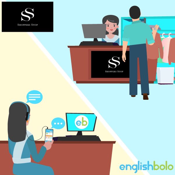 EnglishBolo™ (@englishbolotm) on Twitter photo COVID has affected people across the globe.
In these difficult times, EnglishBolo and Shoppers Stop have partnered to help the employees of the retail chain improve their spoken English skills.
<a href="/EnglishHelperEH/">EnglishHelper</a> <a href="/SchoolnetIndia/">Schoolnet India Limited</a> <a href="/shoppersstop/">Shoppers Stop</a> <a href="/TRRAINindia/">TRRAIN</a> COVID has affected people across the globe.
In these difficult times, EnglishBolo and Shoppers Stop have partnered to help the employees of the retail chain improve their spoken English skills.
<a href="/EnglishHelperEH/">EnglishHelper</a> <a href="/SchoolnetIndia/">Schoolnet India Limited</a> <a href="/shoppersstop/">Shoppers Stop</a> <a href="/TRRAINindia/">TRRAIN</a>