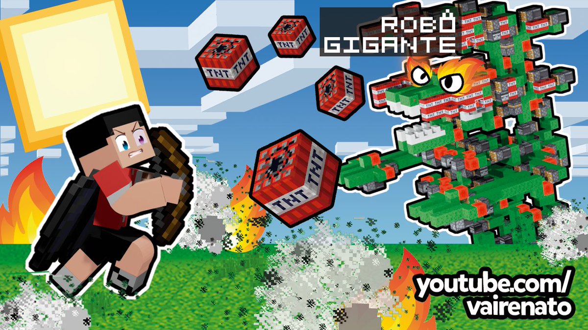 VaiRenato's tweet photo. Vocês precisam ver esse vídeo gente!
No último episódio da temporada da saga Minecraft do canal Vai Renato, eu enfrento um robô gigante feito de redstone que foi criado pelo meu inimigo mortal.
https://t.co/gBX3uZK1oB
#minecraft
#sagaminecraft https://t.co/cbqRPYoXb0