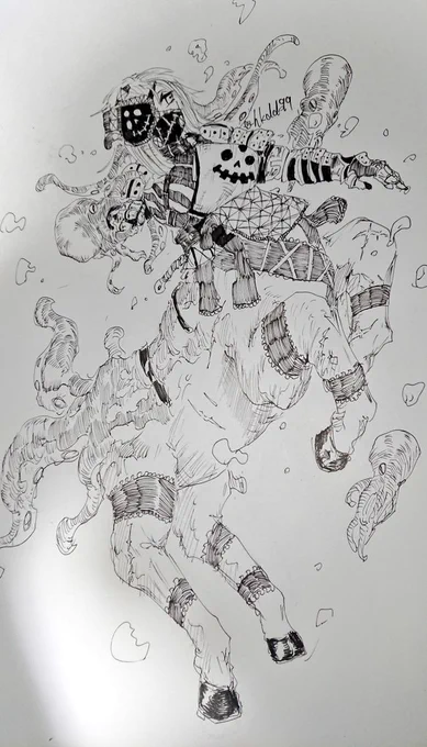 #人外版深夜の真剣お絵描き60分一本勝負
お題アナタが考えるタウル系の人外 