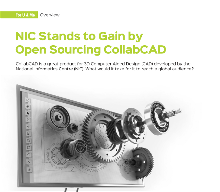 IyalMozhi's tweet photo. My article in the current April print issue of Open Source For You magazine advocating that National Informatics Centre (NIC) should consider open sourcing their Computer Aided Design software #CollabCAD https://t.co/Xi56e0P6YA https://t.co/pHE7CE2P3X