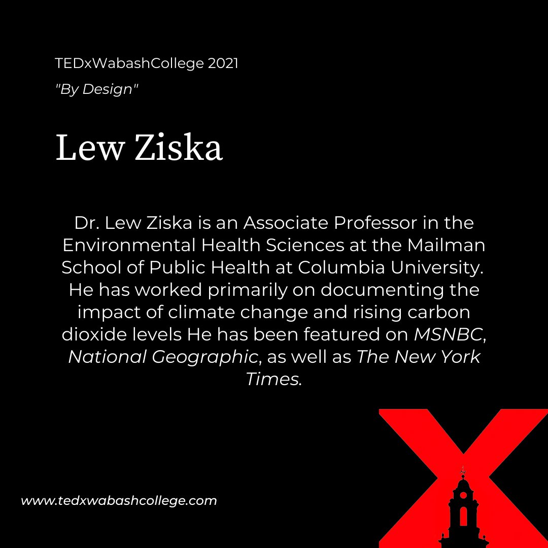 Adding to our amazing speaker list, Lew Ziska!

"By Design" | TEDxWC

#bydesign #tedxwabashcollege