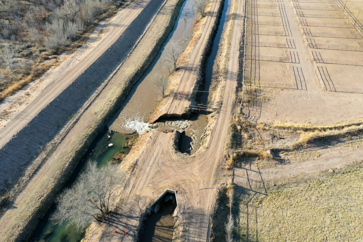 ClarkHaskins's tweet photo. Ditch is out, luckily it went into the bigger ditch. @MRGCD https://t.co/TI8o0IyuZK
