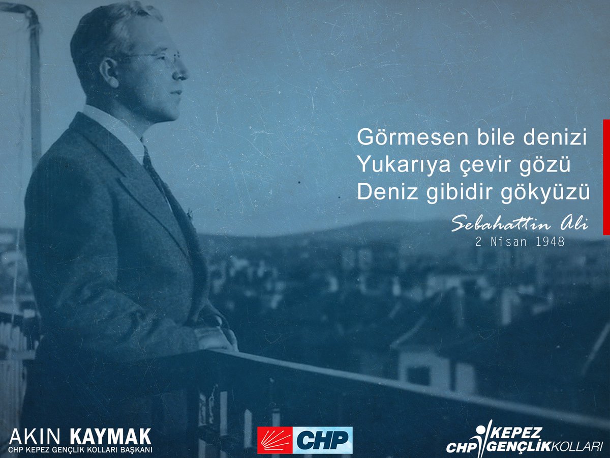 ''Biz istiyoruz ki, bu memlekette yapılan her iş, üç beş kişinin çıkarına değil, bu toprakları dolduran milyonların yararına olsun..." 

#SabahattinAli 

Türk Edebiyatımızın önemli yazarlarından olan #SabahattinAli'yi vefatının 73. yılında saygı ve özlemle anıyoruz.