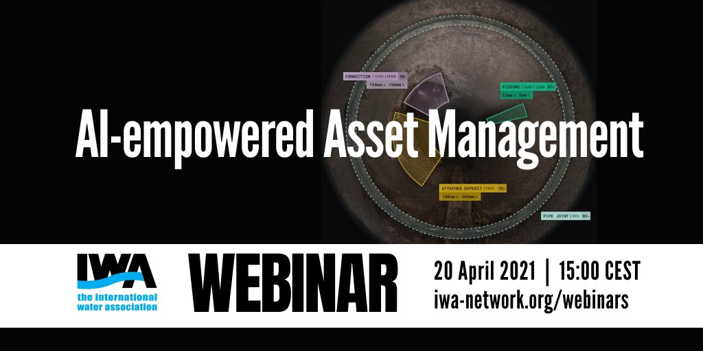 Discuss #assetmanagement #AI & #data-driven modelling at @IWAHQ webinar on AI-empowered Asset Management ➡️20/04. Exchange with @CaradotNico & other high-level panellists to explore the potential of digitalisation of water & sewer networks💧 More info: iwa-network.org/learn/ai-empow…
