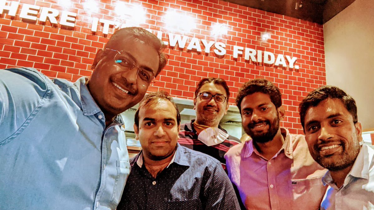 drragoori's tweet image. On a Friday evening after work @TGIFridays with my team @ainuindia #TeamHITEC ! Team bonding @kranthi_nephro @varunnephro @ursleela &amp;amp; Taif !! 🍻