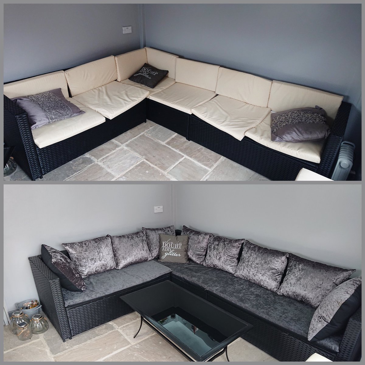 TilliTextiles's tweet photo. We also do #bespoke orders. Use our Contact Us page on our website to discuss a quote. Get ready for #gardenparty this summer and transform your furniture or bar with cushions designed and made to measure by #TilliTextiles. https://t.co/FQ7ElFs4fI #Summerof2021 #beforeandafter https://t.co/zP1JY2tP6L