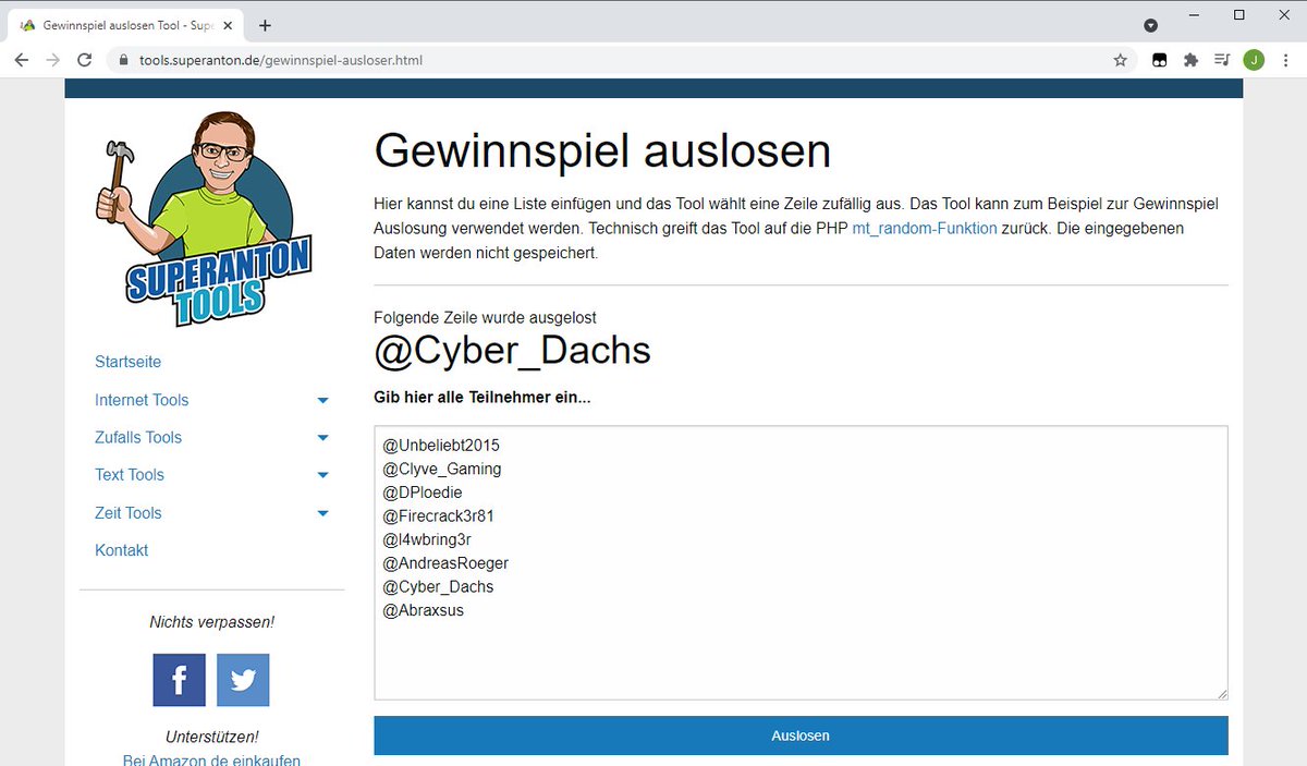 Herzlichen Glückwunsch an @Cyber_Dachs