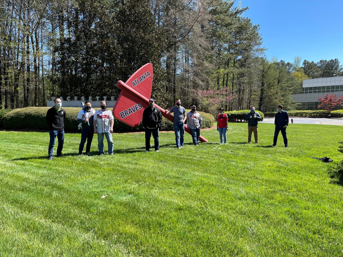 TeamPacesetter's tweet photo. From cold rolled steel to hot wooden bats - we love our Braves here at Team Pacesetter! Here's to a great season! https://t.co/En6kNl5Uha