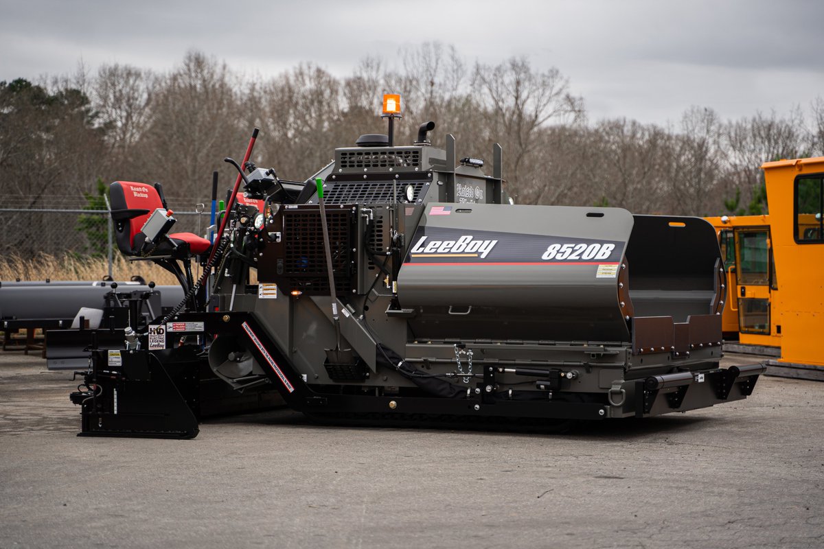 StephensonEquip's tweet photo. The #ROB paver has arrived! Were you raised on blacktop? The special edition #LeeBoy 8520B paver is custom-designed to honor the legacy of workers who have deep roots in the asphalt industry. Check out this sneak peak of the stylish new features in the special edition package!! https://t.co/YjilRQLRvB