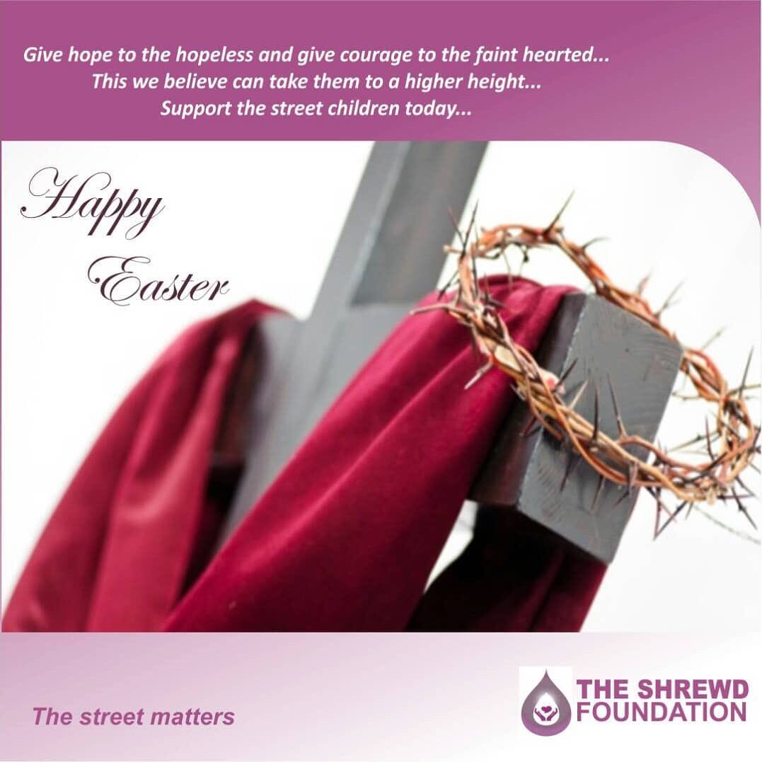 theshrewdfound2's tweet photo. Happy Easter
#theshrewdfoundation #thestreetmatters
#charity #transformation #youngsoul #streetismmustend #standforstreetchildren #encouragechildren #brightfuture #needs https://t.co/Sd5catXJAD