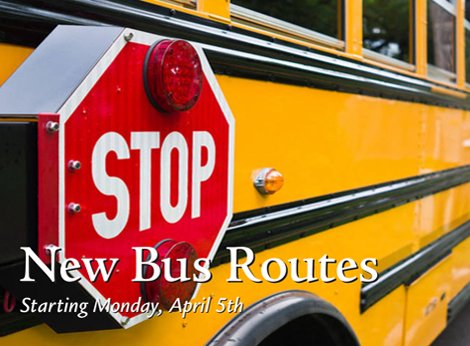 A new tier level brings new bus routes. On Monday, April 5th, our buses will dot the roads of our 13-towns, transporting more students to and from school safely. All bus stop and pick-up times are subject to change, so please check back often. valleytech.k12.ma.us/busroutes