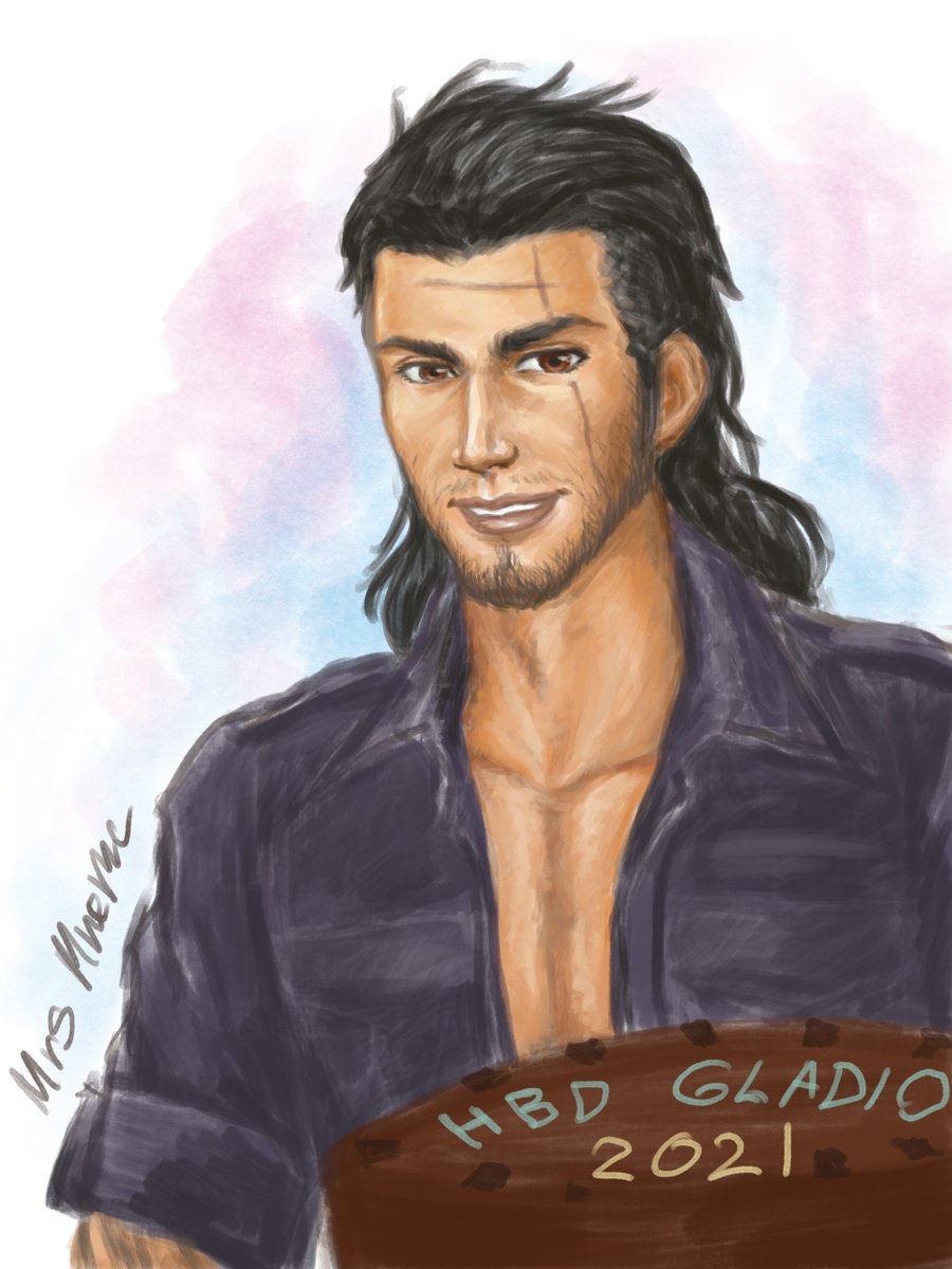 amula6812's tweet photo. I wish him all the best. #HBDGladio  #HBDGladio2021 #FFXV  #gladiolusamicitia #gladiolus https://t.co/TB69sj7LvH