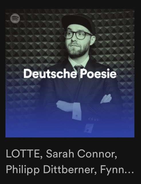.<a href="/SpotifyDE/">SpotifyDE</a> kategorisiert Mark Forster &amp; Sarah Connor als Deutsche Poesie. #mademyday