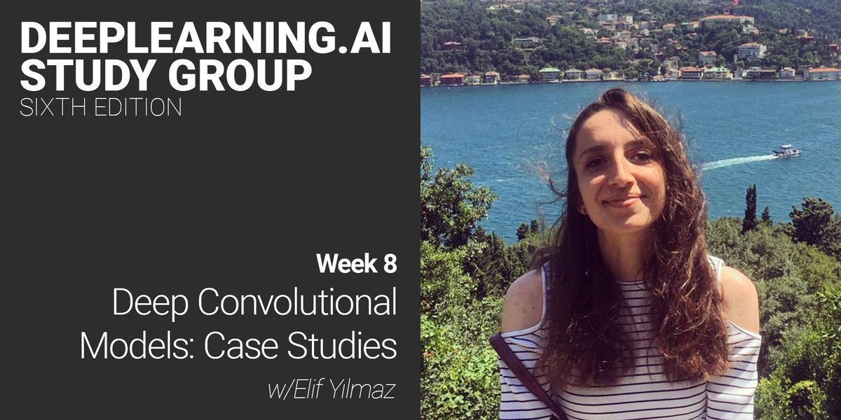 This Sunday, in the 8th session of Deep Learning Study Group #6, <a href="/eliiffyilmaazz/">Elif Yılmaz</a> will talk about "Deep Convolutional Models: Case Studies."

#inzva #community #artificialintelligence #ai