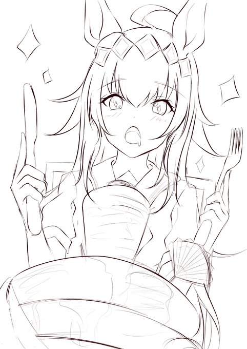 オグリキャップ下描き〜?
最近ラフ案おこしが楽しくて色塗りなかなかたどり着けないw 