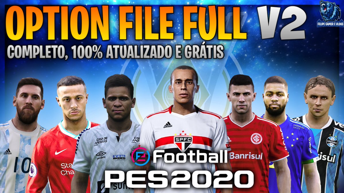 __FGV__'s tweet photo. PES 2020 OPTION FILE COMPELTO: TRANSFERÊNCIAS, UNIFORMES, SELEÇÕES, BRASILEIRÃO E MUITO MAIS.. | PS4
Link: https://t.co/kXDXumI5kB
#PES2020 #PES2020LITE #PES #MYCLUB #RUMOAOESTRELATO #MASTERLEAGUE https://t.co/XXf9MTm26w